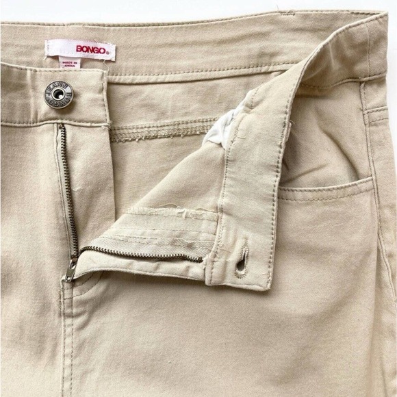 NEW Bongo Juniors Anklebiter Twill Pants Mid Rise Cotton Blend Zip Ankle Stretch - Picture 9 of 13